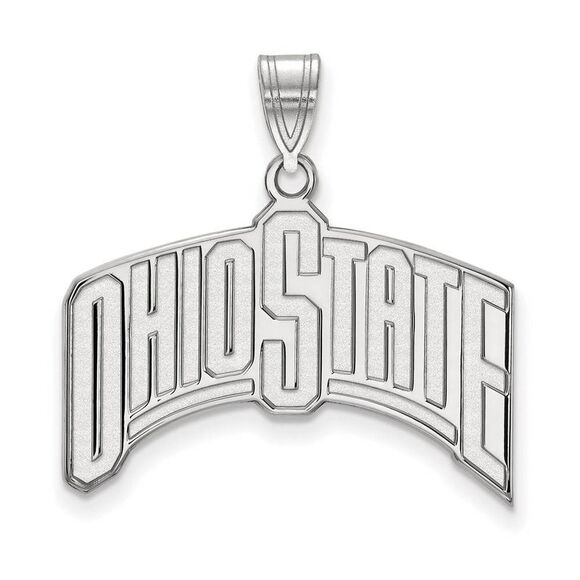 Sterling Silver Ohio State XL Pendant